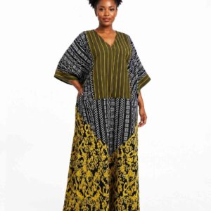 Royal Robe African Print - Yellow Black